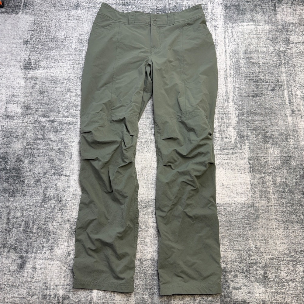 REI Sceeline Hybrid Pants Womens Fits 32x31 Green Roll Up Stretch Hiking Travel